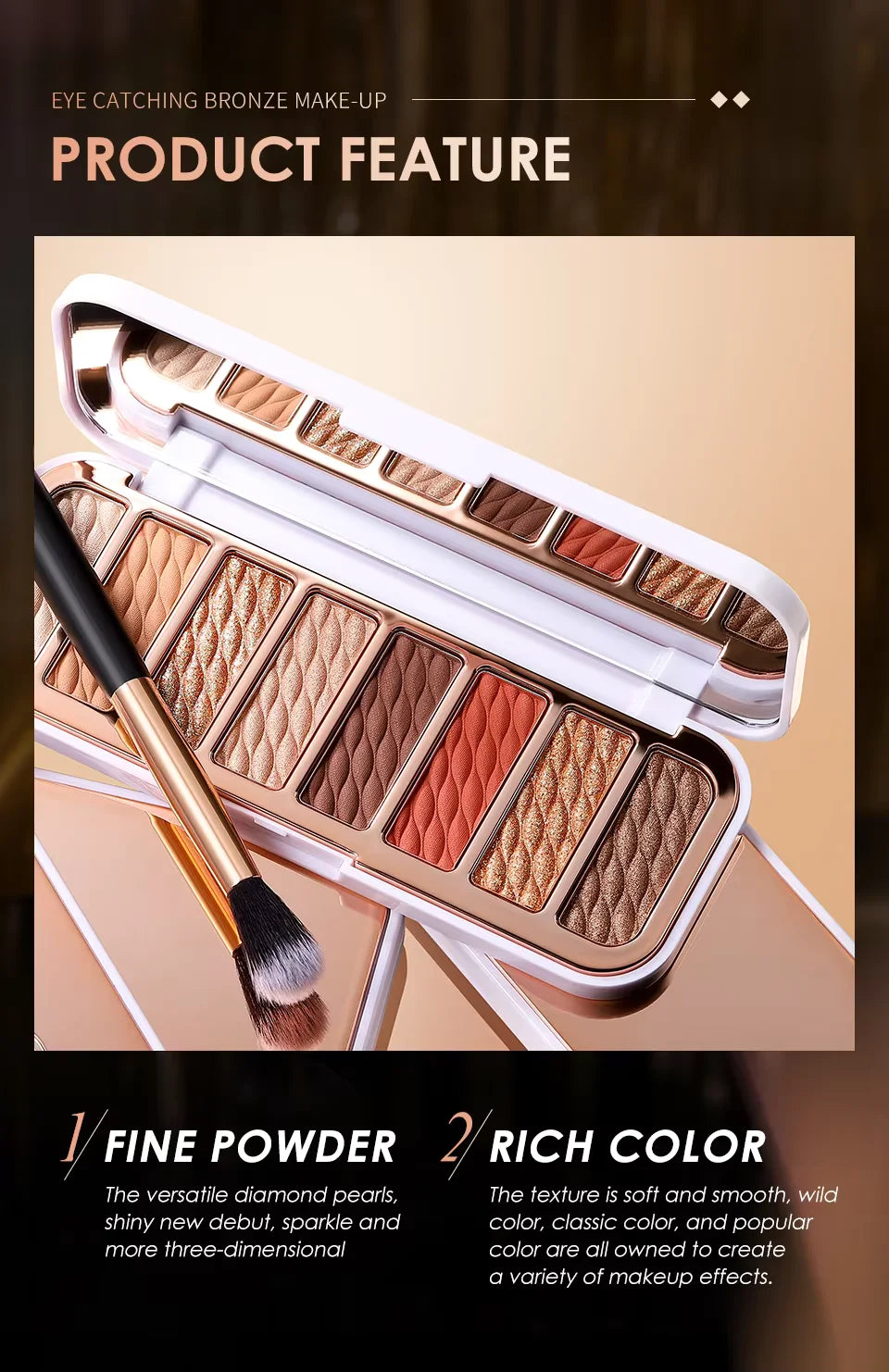 OTO COSMETICS LUXURY GOLD EYESHADOW PALETTE - ( Upto 90% Off )