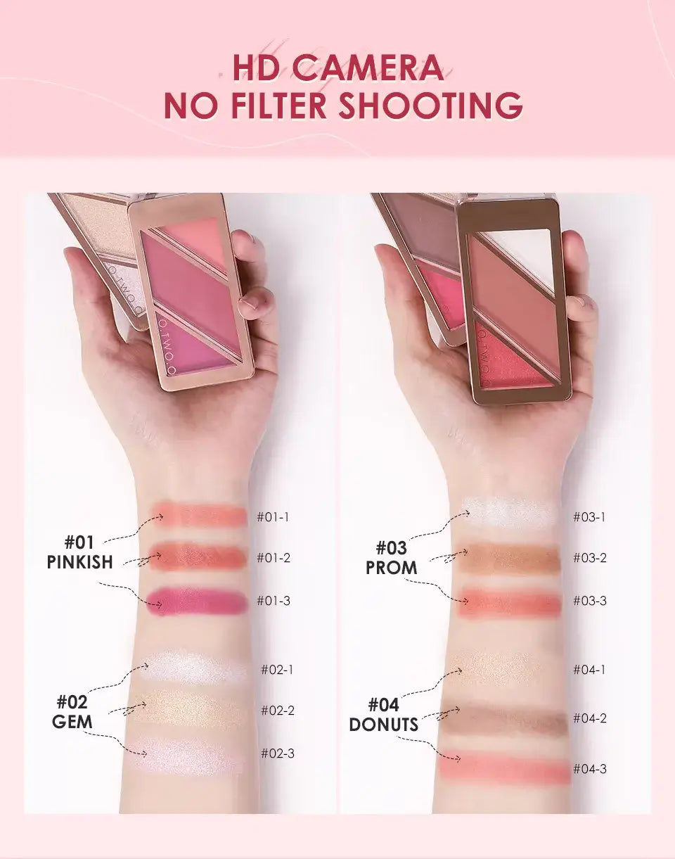 OTO COSMETICS 3 IN 1 SWEETHEART GIRL MULTIFUNCTIONAL COLOR DISK - ( Upto 90% Off )