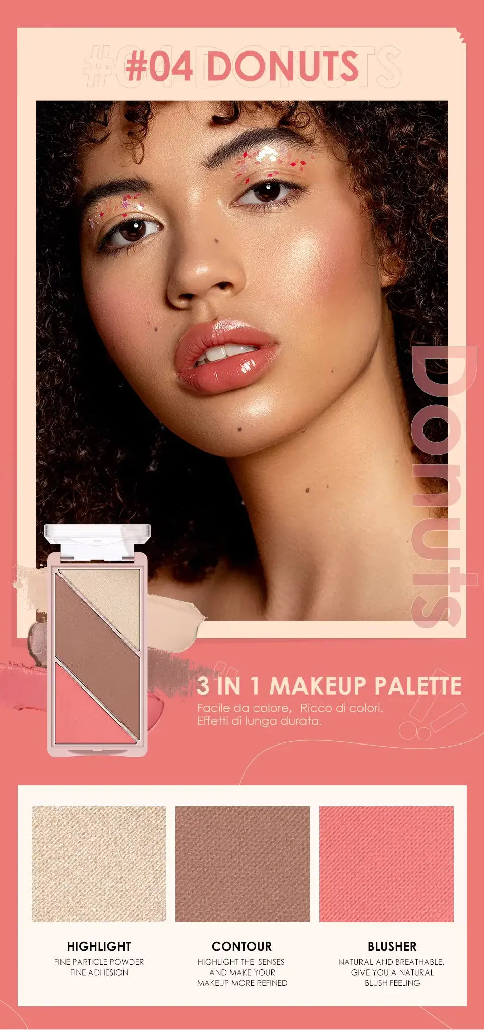OTO COSMETICS 3 IN 1 SWEETHEART GIRL MULTIFUNCTIONAL COLOR DISK - ( Upto 90% Off )