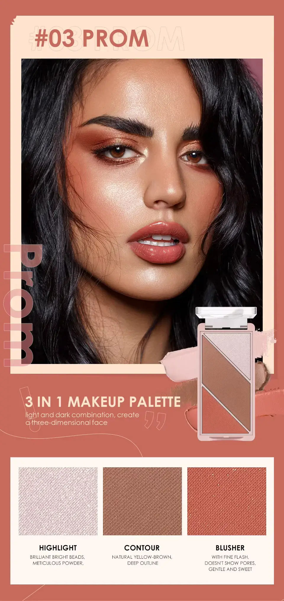 OTO COSMETICS 3 IN 1 SWEETHEART GIRL MULTIFUNCTIONAL COLOR DISK - ( Upto 90% Off )