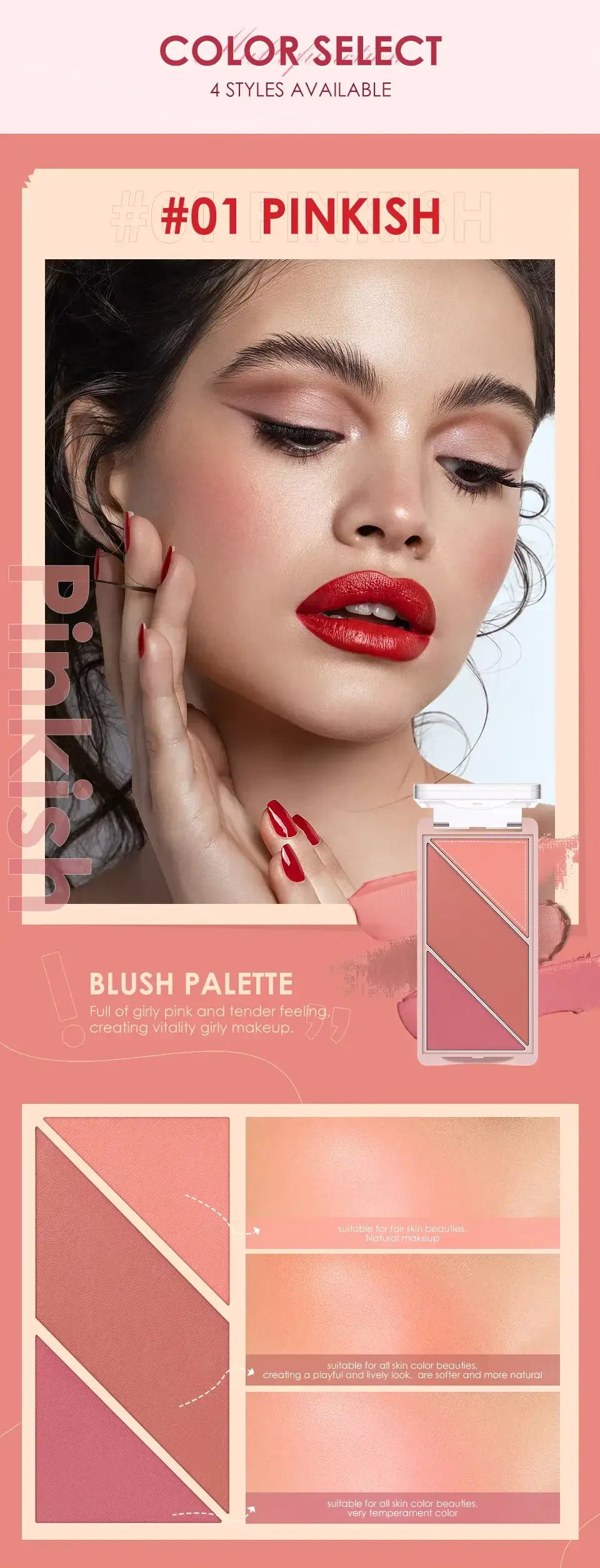 OTO COSMETICS 3 IN 1 SWEETHEART GIRL MULTIFUNCTIONAL COLOR DISK - ( Upto 90% Off )