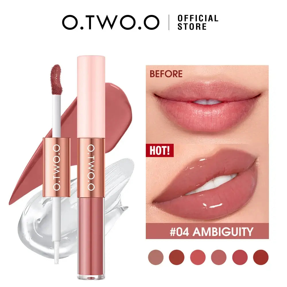 OTO COSMETICS DOUBLE EFFECT MATTE AND GLOSS LIPSTICK - ( Upto 90% Off )