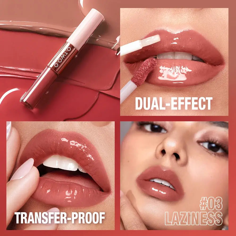 OTO COSMETICS DOUBLE EFFECT MATTE AND GLOSS LIPSTICK - ( Upto 90% Off )