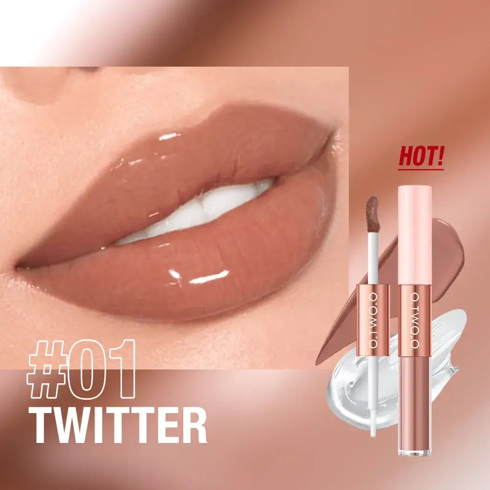 OTO COSMETICS DOUBLE EFFECT MATTE AND GLOSS LIPSTICK - ( Upto 90% Off )
