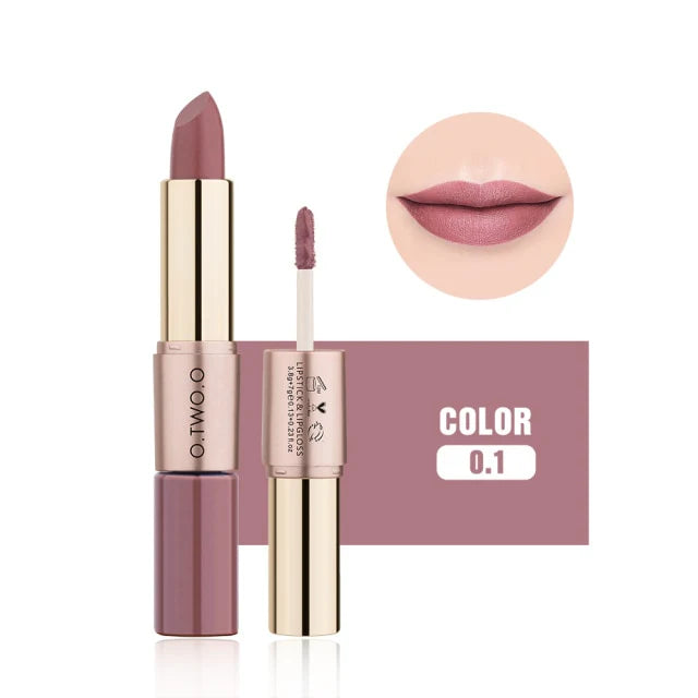 OTO COSMETICS ROSE GOLD 2 IN 1 LIPSTICK AND LIPGLOSS - ( Upto 90% Off )