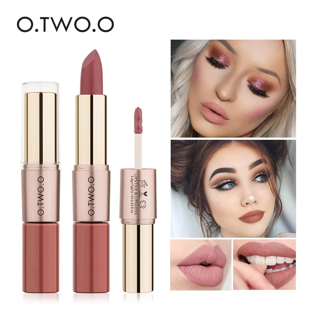 OTO COSMETICS ROSE GOLD 2 IN 1 LIPSTICK AND LIPGLOSS - ( Upto 90% Off )