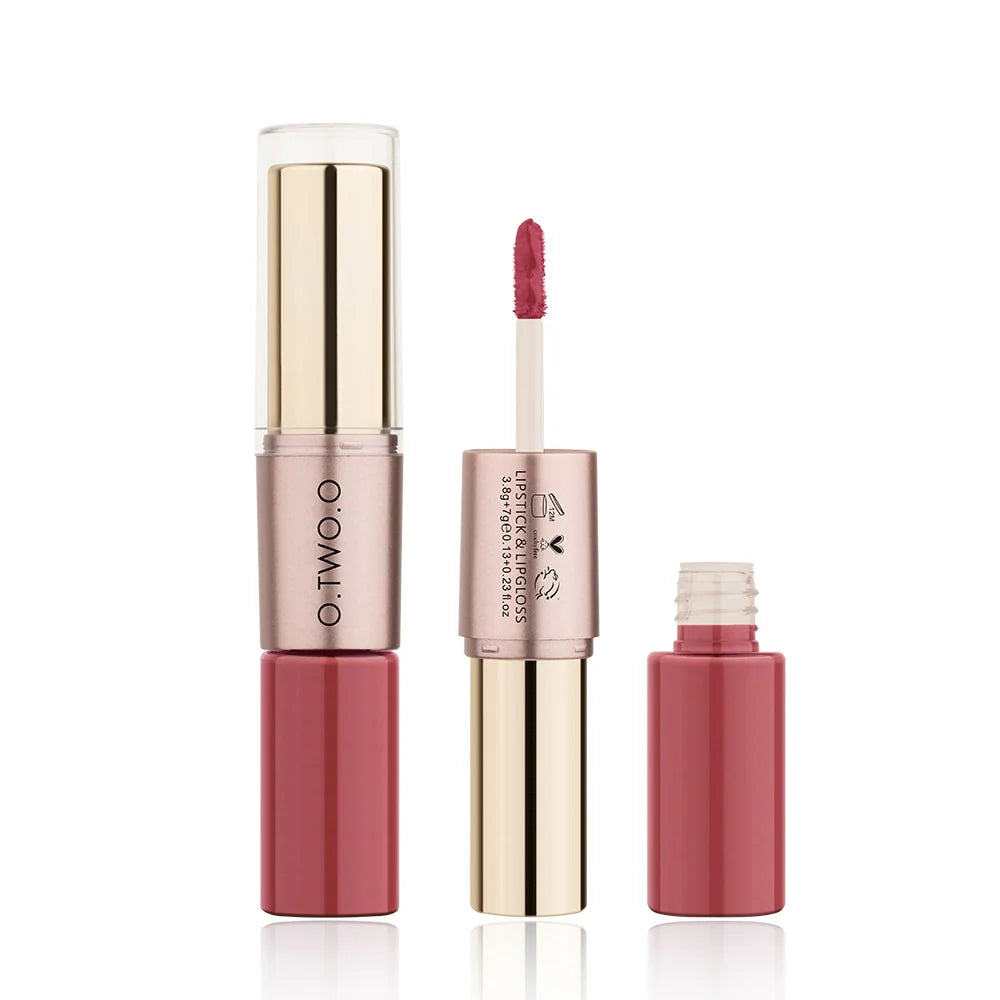 OTO COSMETICS ROSE GOLD 2 IN 1 LIPSTICK AND LIPGLOSS - ( Upto 90% Off )