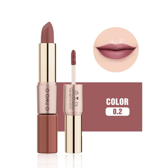 OTO COSMETICS ROSE GOLD 2 IN 1 LIPSTICK AND LIPGLOSS - ( Upto 90% Off )
