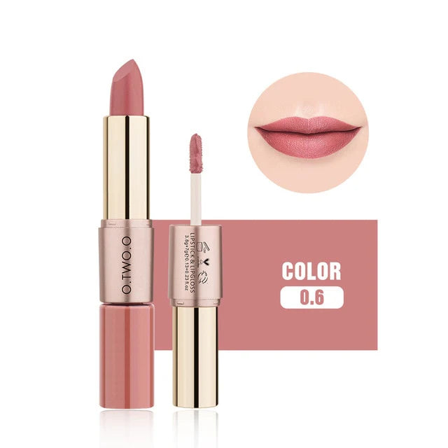 OTO COSMETICS ROSE GOLD 2 IN 1 LIPSTICK AND LIPGLOSS - ( Upto 90% Off )
