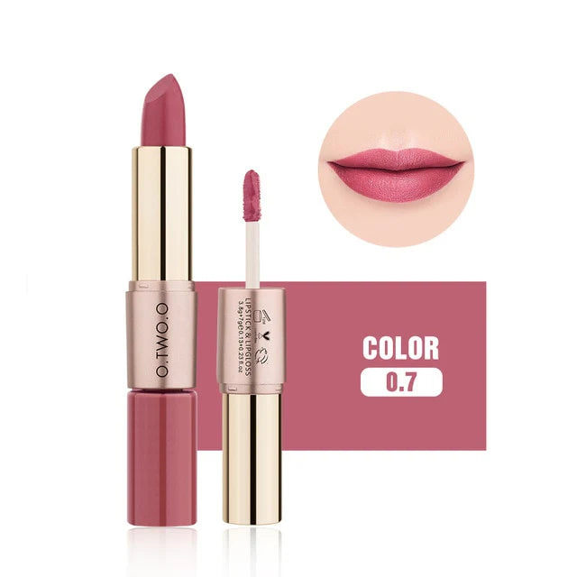 OTO COSMETICS ROSE GOLD 2 IN 1 LIPSTICK AND LIPGLOSS - ( Upto 90% Off )