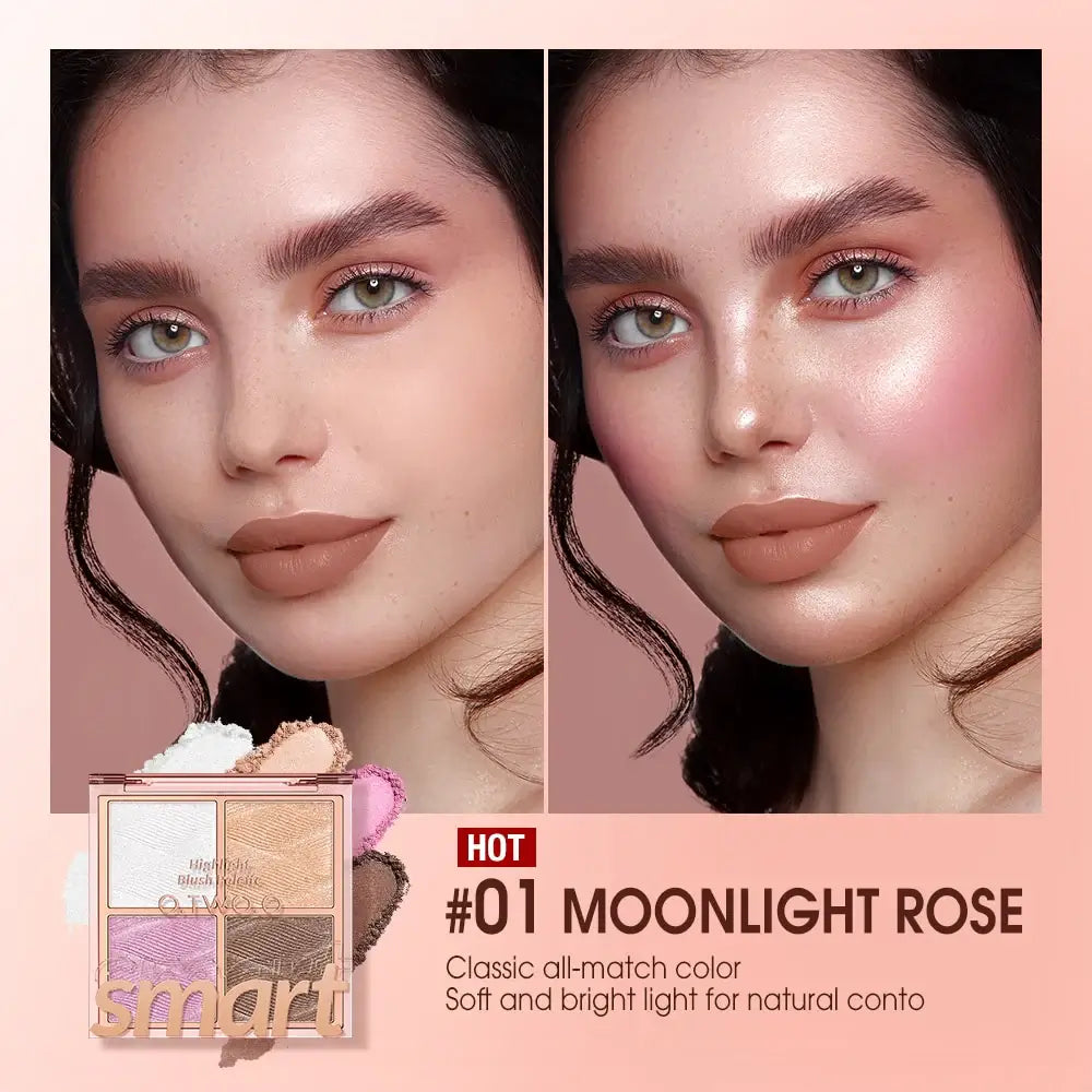 OTO COSMETICS HIGHLIGHT AND BLUSH PALETTE - ( Upto 90% Off )