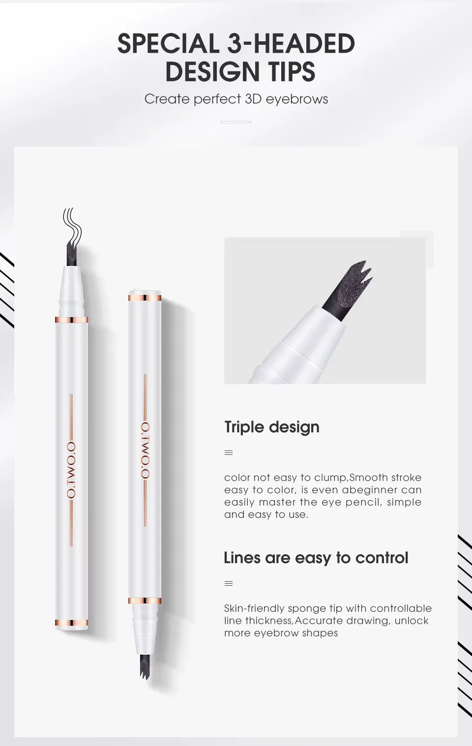 OTO COSMETICS TRIPLE EYEBROW PEN - ( Upto 90% Off )