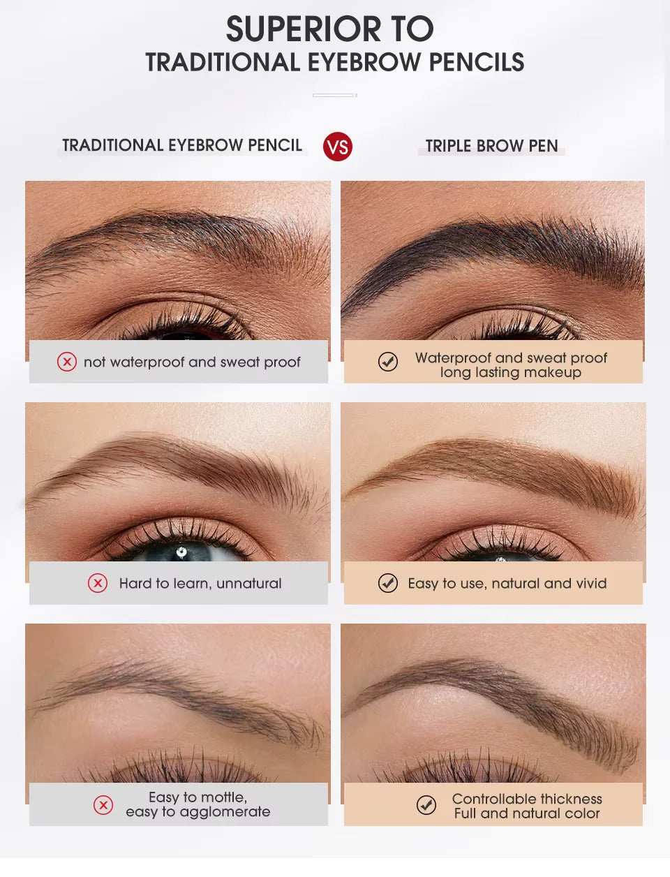 OTO COSMETICS TRIPLE EYEBROW PEN - ( Upto 90% Off )