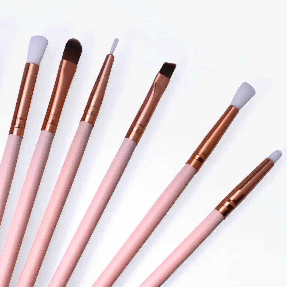 OTO COSMETICS 12PCS EYE MAKEUP BRUSHES SET (PINK) - ( Upto 90% Off )