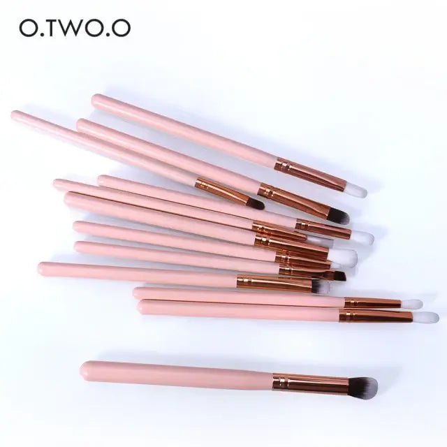 OTO COSMETICS 12PCS EYE MAKEUP BRUSHES SET (PINK) - ( Upto 90% Off )