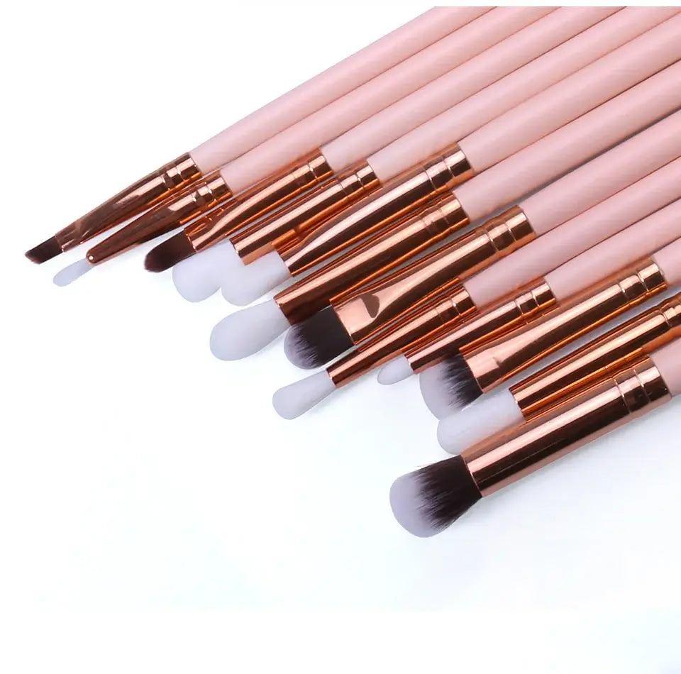 OTO COSMETICS 12PCS EYE MAKEUP BRUSHES SET (PINK) - ( Upto 90% Off )