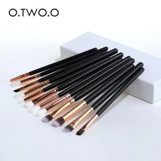 OTO COSMETICS 12 PCS EYE MAKEUP BRUSHES BLACK SET - ( Upto 90% Off )