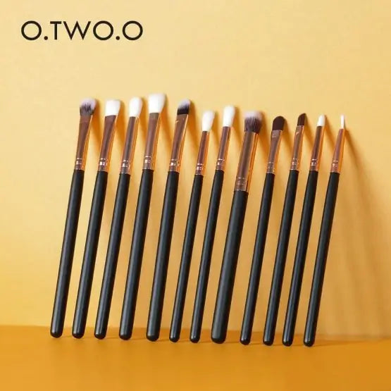 OTO COSMETICS 12 PCS EYE MAKEUP BRUSHES BLACK SET - ( Upto 90% Off )
