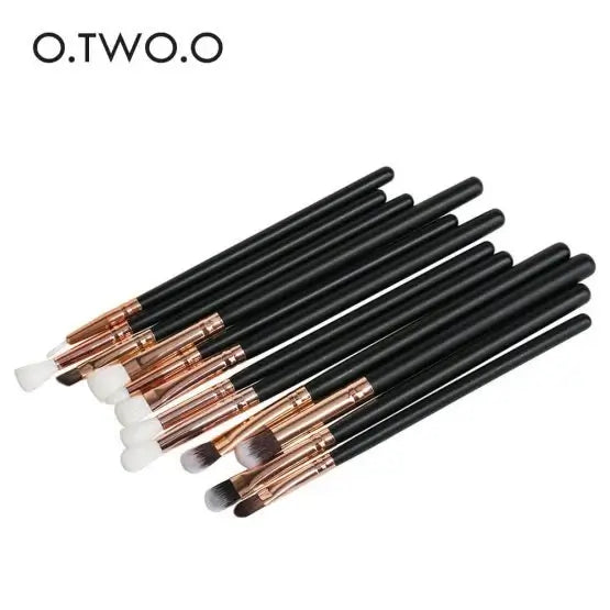 OTO COSMETICS 12 PCS EYE MAKEUP BRUSHES BLACK SET - ( Upto 90% Off )
