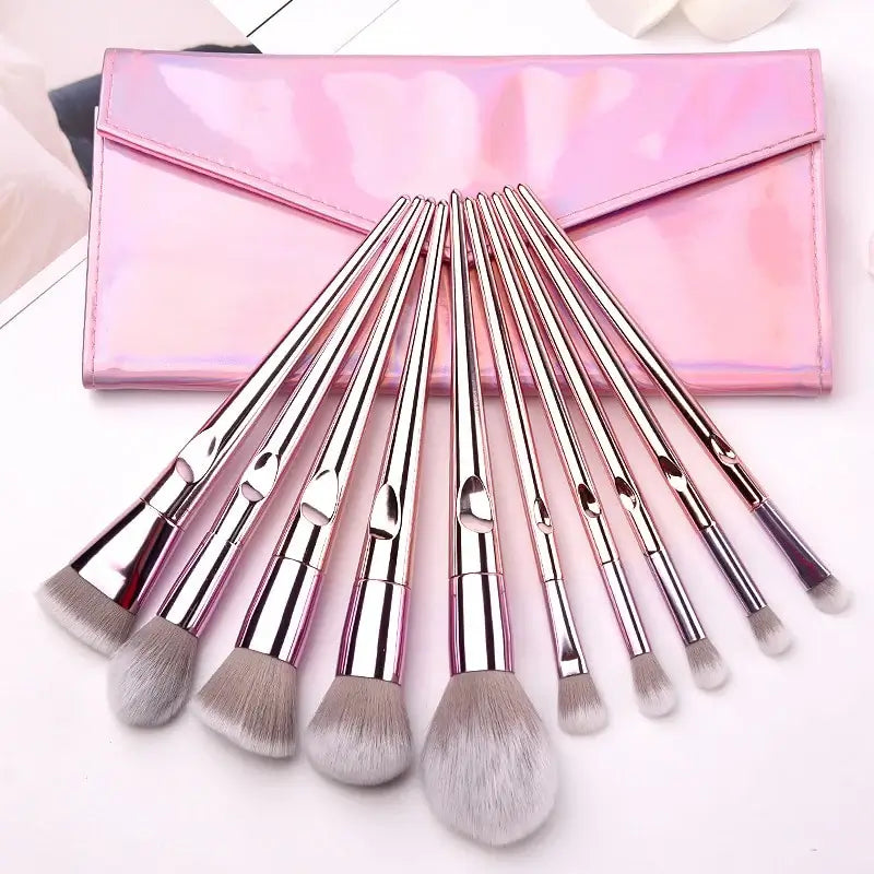 OTO COSMETICS 10 PCS CHROME BRUSHES SET - ( Upto 90% Off )