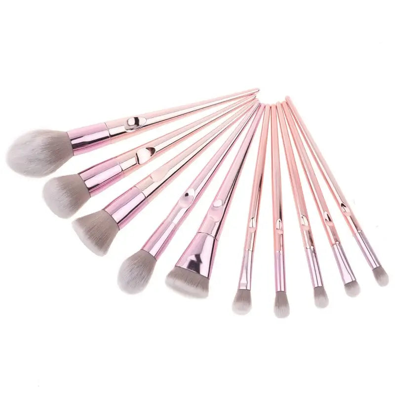 OTO COSMETICS 10 PCS CHROME BRUSHES SET - ( Upto 90% Off )